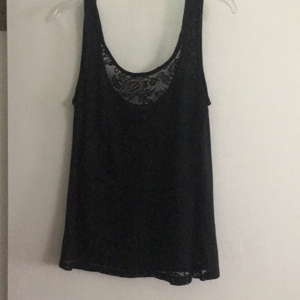 Black lace tank top